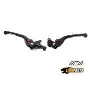 ASV Black Brake and Clutch Lever Set For Buell Ulysses Touring XB12XT 2009