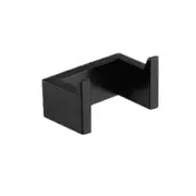 Spade Double Robe Hook Matt Black