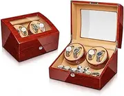 Watch Winder for 2 Automatic Watches 5 Rotation Modes Double Watch Winder(4+0) LWX