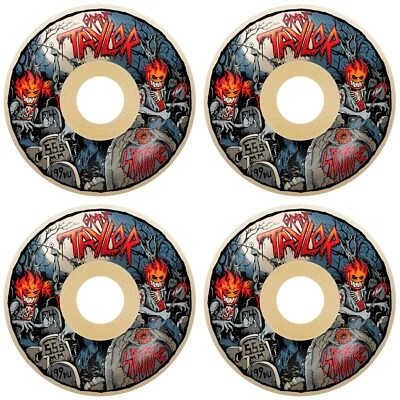 Spitfire Skateboard Wheels 57.5mm F4 99A Grant Taylor Undead Radial White