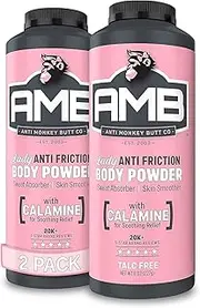 Body Powder for Women, Talc Free Anti Chafing and Sweat Absorbing Powder with Clamine, Hypoallergenic Formula, 8 oz (2 Pack)