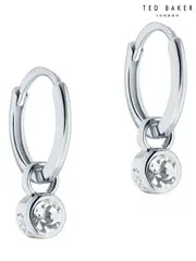Ted Baker Silver Tone SINALAA: Crystal Huggie Earrings (D09170) | $69