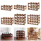 Wood Wine Rack Red Wine Display Wine Bottle Shelf Decorative Wine Holder for Bar