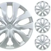 PACRIM 17" Silver Universal Wheel Covers/Hubcaps | Snap On | 10 Spoke | Set of 4