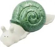 2-PackJamo Homzi Garden Snail Decor Cute Figurine Garden Statue Ceramic Animal Sculpture Outdoor Decor for Patio Yard Lawn Ornaments Art Housewarming