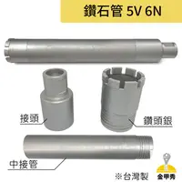 在飛比找蝦皮購物優惠-【金甲秀】台灣製 鑽石管 5V 6N 洗洞刀 洗孔刀 洗洞機