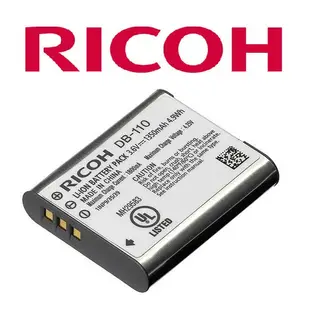 RICOH GR DB-110 【宇利攝影器材】 原廠鋰電池 盒裝 GRIII、GRIIIx 適用