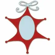 Sizzix Bigz Die - 655544 Ornament, Star w/BONUS Calendar Icons Rub Ons