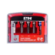 P+N 4 Piece Quick Change HSS Countersink Set Workshop Power Tool Supplies