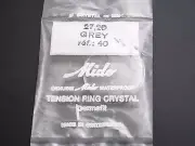 Mido Vintage Watch Crystal 27.20mm Ref#40 Waterprf Grey Tensn Ring Permafit NOS