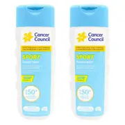 2PK Cancer Council 200ml Aloe Vera Sport Sunscreen UVB/UVA Protection SPF50+