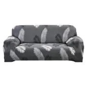 Hyper Cover Stretch Sofa Cover with Patterns Black Feather