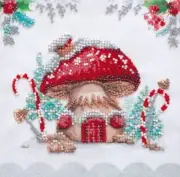 Mini Bead embroidery kit Winter magic DIY Embroidery Kit beadwork pattern