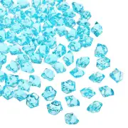 2500pcs Fake Ice Rocks Acrylic Bright Blue Fake Crystals Ice Diamonds