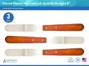 Dental Plaster Alginate Lab Spatula Straight 8" Set of 3 ARTMAN