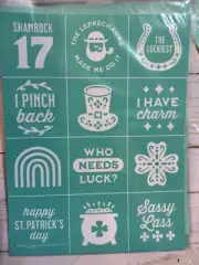 NEW “St. Patrick’s Day Minis” Chalk Couture Chalk Transfer Stencil Size B RET