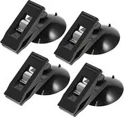 SWOOMEY 4pcs Portable Suction Cup Durable Ticket Card Holders Easy Install Car Mounted Clip for Organizing Bills Documents Vehicle