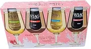 WIAG Wine In A Glass 4 Pack Gift Box - Assorted Varietals (Mixed)