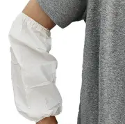 Hazmat Sleeves Covers Arm Protector with Elasticated End White 13/16 13 inches