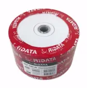 100 RIDATA Blank 52X CD-R CDR White Inkjet Hub Printable 700MB Recordable Disc