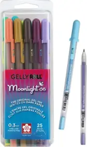 SAKURA Roll Moonlight 06 Gel Pens Fine Point Ink Pen for Journaling Drawing