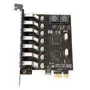 7-Port PCI-E to USB 3.0 Extension HUB PCI Express Expansion Adapter 5Gbps Card i