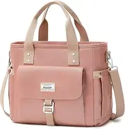 Weitars Lunch Bag for Women Work,Insulated Lunch Box Extra Large Lunch Tote Bag,Wide-Open Tote Cooler Bag with Removable Shoulder Strap with Side Pocket,Lunchbag for Picnic Hiking School Beach