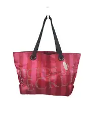 Victoria's Secret PINK / RED Satin Tote Bag Sequins NEW
