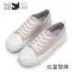 【FUFA Shoes 富發牌】午後陽光拼接休閒鞋-黑/白/奶茶 1CK105(帆布鞋/輕量鞋/平底鞋)