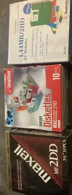 VTG three packs of 10 Floppy Diskettes 1.44 MB/2HD 3.5" Maxwell Mf2DD 30 Total￼