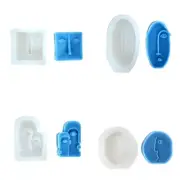 Manual Cake Molds Abstract Facial Decor Mold for DIY Decoration Making