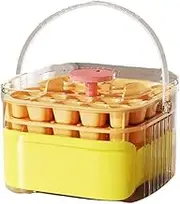 Ice Bucket for Freezer, 2025 New Ice Storage Bucket with Handle, Portable Large Ice Storage Tray and Bin with Two-Tier