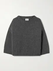 [KHAITE] KHAITE - Sabina Cashmere Sweater - Dark gray - small small Gray