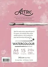 Sketch Book Watercolor Paper A4 Artist Series Universal Sketch Pad Notepad for Painting Drawing Diary Creative Notebook Arttec Watercolour Pad 15 Sheet A4