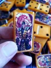 Mortal kombat Scorpion Dominoes set