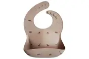 Mushie: Silicone Bib - Brown Safari