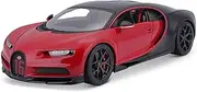 Maisto Bugatti Chiron Sport 1/18 Diecast Model Car - Black/Red