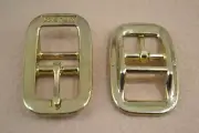 Halter Buckle - 3/4" Double Bar - Brass Plated (uneven) - Pack of 4 (B25)