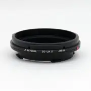 "Rayqual" Mount Adapter for Leica M Body to Contax C/Nikon S Lens "Made in Japan