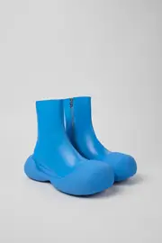 Caramba Blue Leather Boots