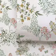Accessorize Feuilles Floral Print Cotton Flannelette Sheet Set