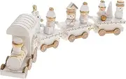 Unique Christmas Decor Wooden Train Ornament White Wooden Train Toy for Boys and Girls for Party Decorations Random Style