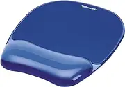 Fellowes 91141 Fellowes Mouse Pad & Wrist Rest - Gel Crystals Blue