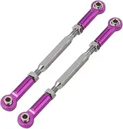 FOYTOKI 6Pcs rc car Linkage Rod turnbuckle Rod rc Suspension Rod rc car Parts 1/10 rc Linkage rc Rod RC Vehicle Linkages rc car turnbuckles Purple Racing car Aluminum Alloy Adjustable