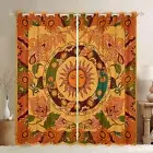 Feelyou Sun Curtains for Bedroom Botanical Floral 30%-50% Blackout Curtains K...