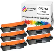 5 Pack Compatible Toner Cartridge Replacement for HP CF217A 17A (1,600 Pages) for HP Laserjet Pro M102 M102a M102w MFP M130 MFP M130a MFP M130fn MFP M130fw MFP M130nw
