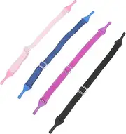 [Outanaya] 4pcs Boys and Girls Elastic Eyewear Cord for Glasses Masks Anti-slip Straps Assorted Colors Comfortable