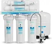 Geekpure 5-Stage Under Sink Reverse Osmosis Drinking Water Filter System-Universal Compatible Filters-75 GPD