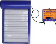 Automatic Chicken Coop Door with Timer, 14.6 X 9.7in Rolling Curtain Door Battery Powered Door for Poultry Gate, Aluminum Automatic Door Chicken Coop Opener Protects from Predators