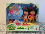 VTG 1998 Cabbage Patch Kids Beachtime Twins Playset # 69316